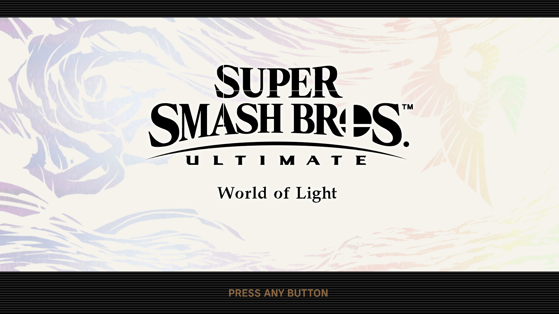 Super Smash Bros. Ultimate screenshot: stylized 3d, side-scrolling, no outlines, soft gradient (ui / menu)