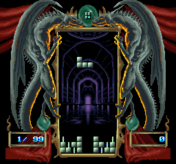 Super Tetris 3 screenshot: pixel art, fixed camera, colored outlines (ui / menu)