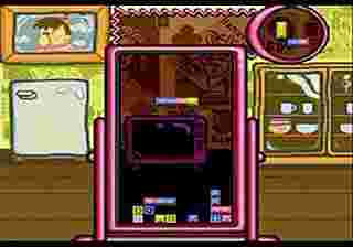 Super Tetris 3 screenshot: pixel art, fixed camera, colored outlines (ui / menu)