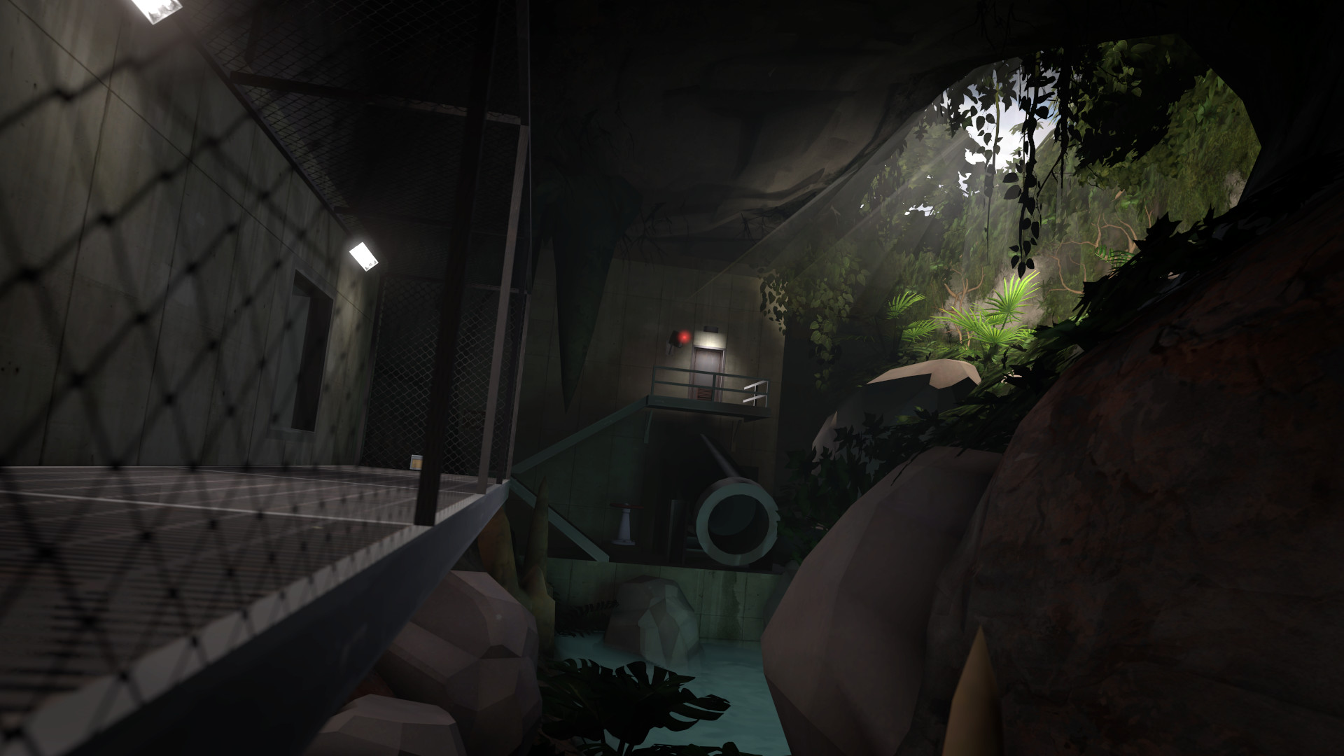 Team Fortress 2 screenshot: stylized 3d, first-person, no outlines, soft gradient (environment)