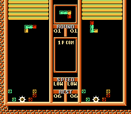 Tetris 2 screenshot: pixel art, fixed camera, flat / unlit (ui / menu)