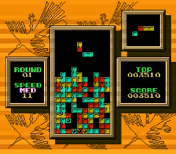 Tetris 2 screenshot: pixel art, fixed camera, flat / unlit (ui / menu)