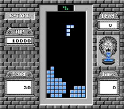 Tetris 2 + Bombliss screenshot: pixel art, fixed camera, flat / unlit (ui / menu)