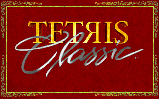 Tetris Classic screenshot: pixel art, fixed camera, flat / unlit (ui / menu)