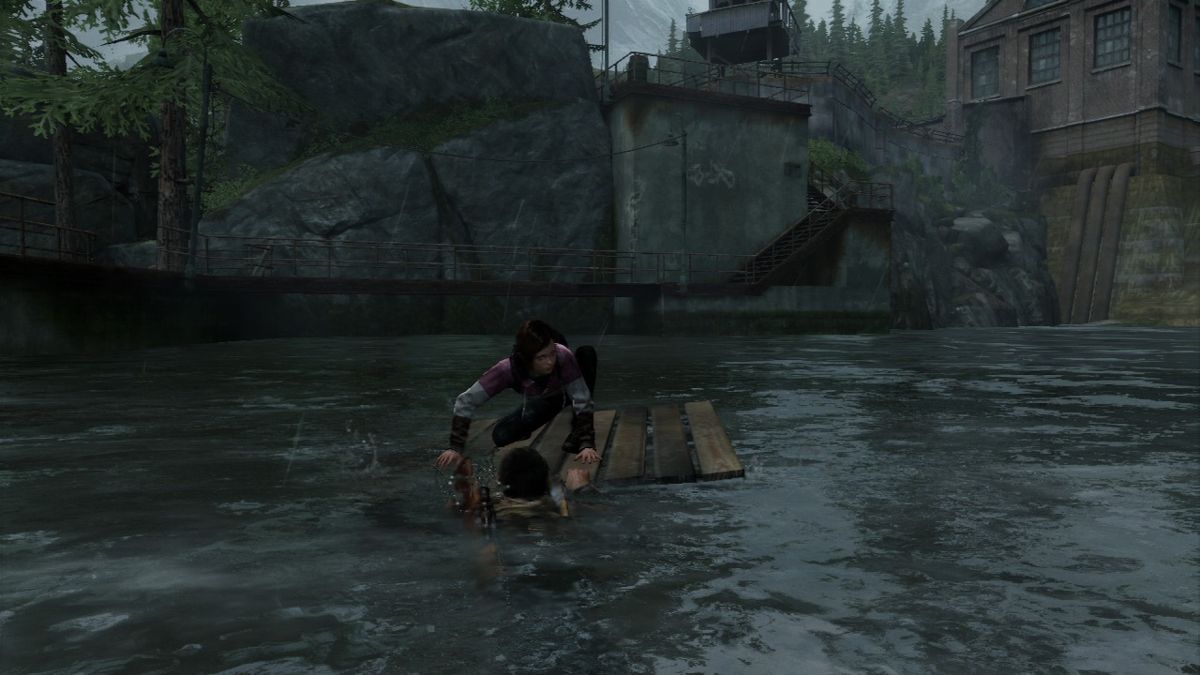The Last of Us screenshot: realistic, third-person, no outlines, realistic lighting (environment, character)