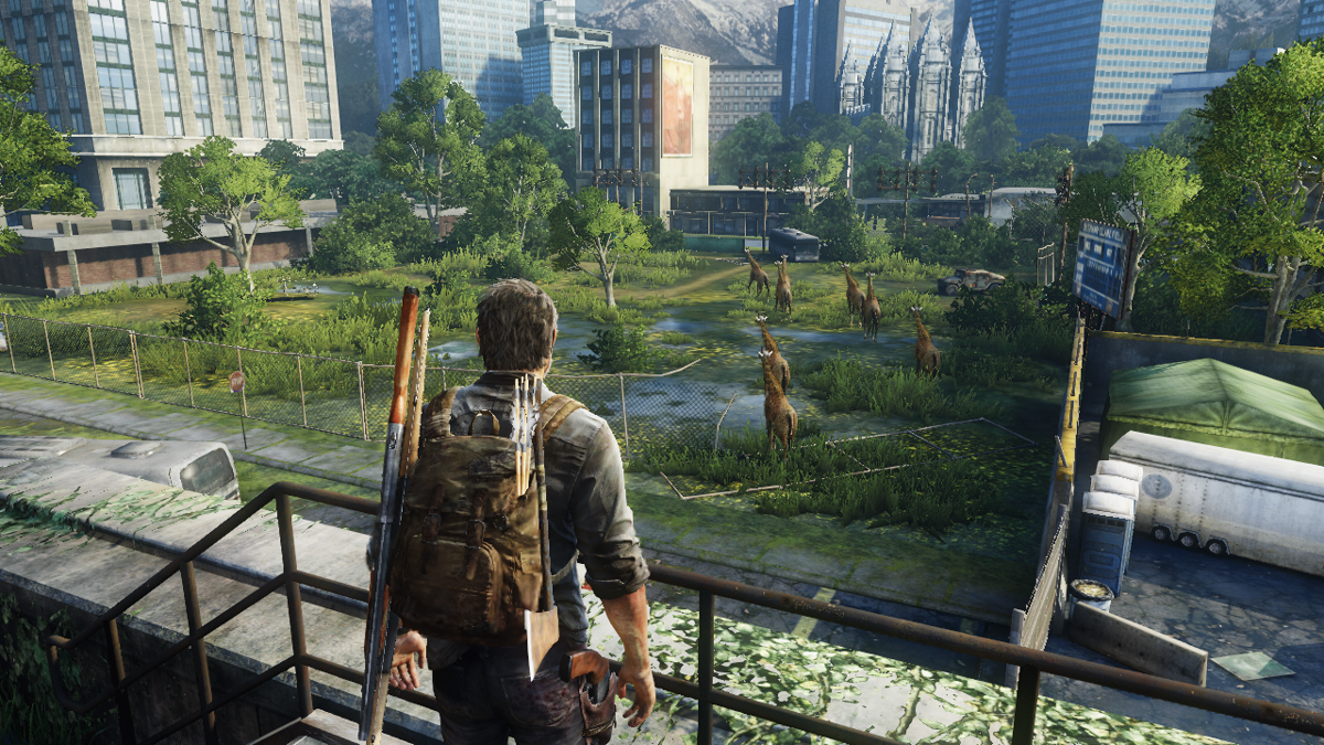 The Last of Us screenshot: realistic, third-person, no outlines, realistic lighting (environment)