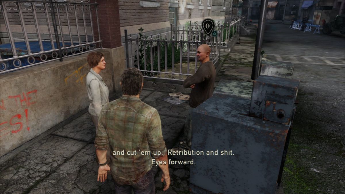 The Last of Us screenshot: realistic, third-person, no outlines, realistic lighting (environment, character)