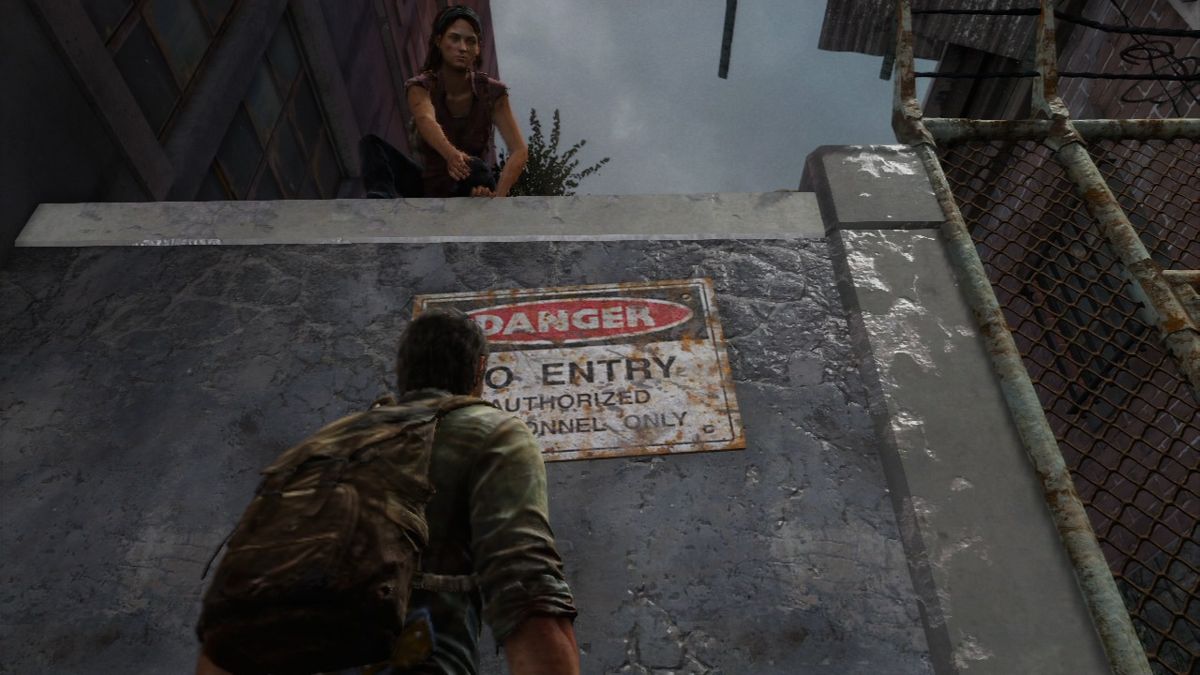 The Last of Us screenshot: realistic, third-person, no outlines, realistic lighting (environment, character)