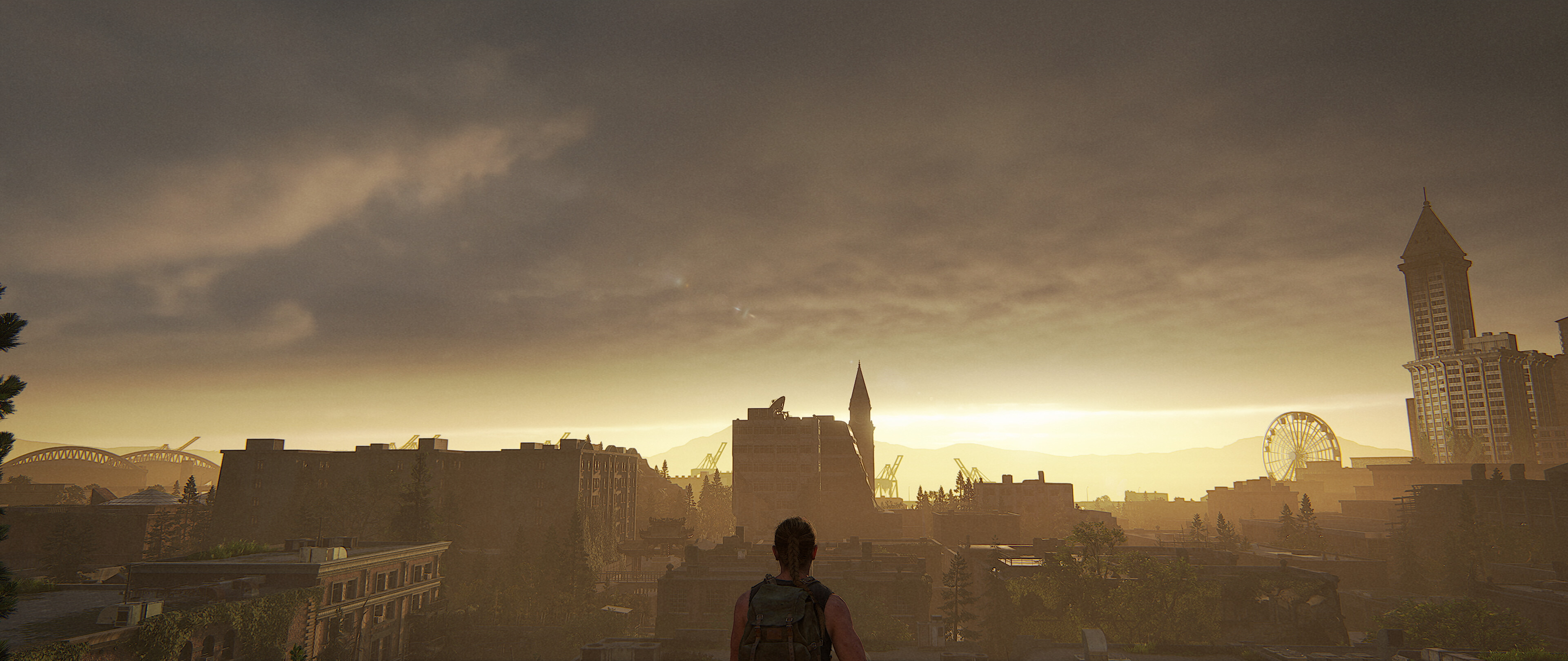 The Last of Us Part II Remastered screenshot: realistic, third-person, no outlines, realistic lighting (environment)