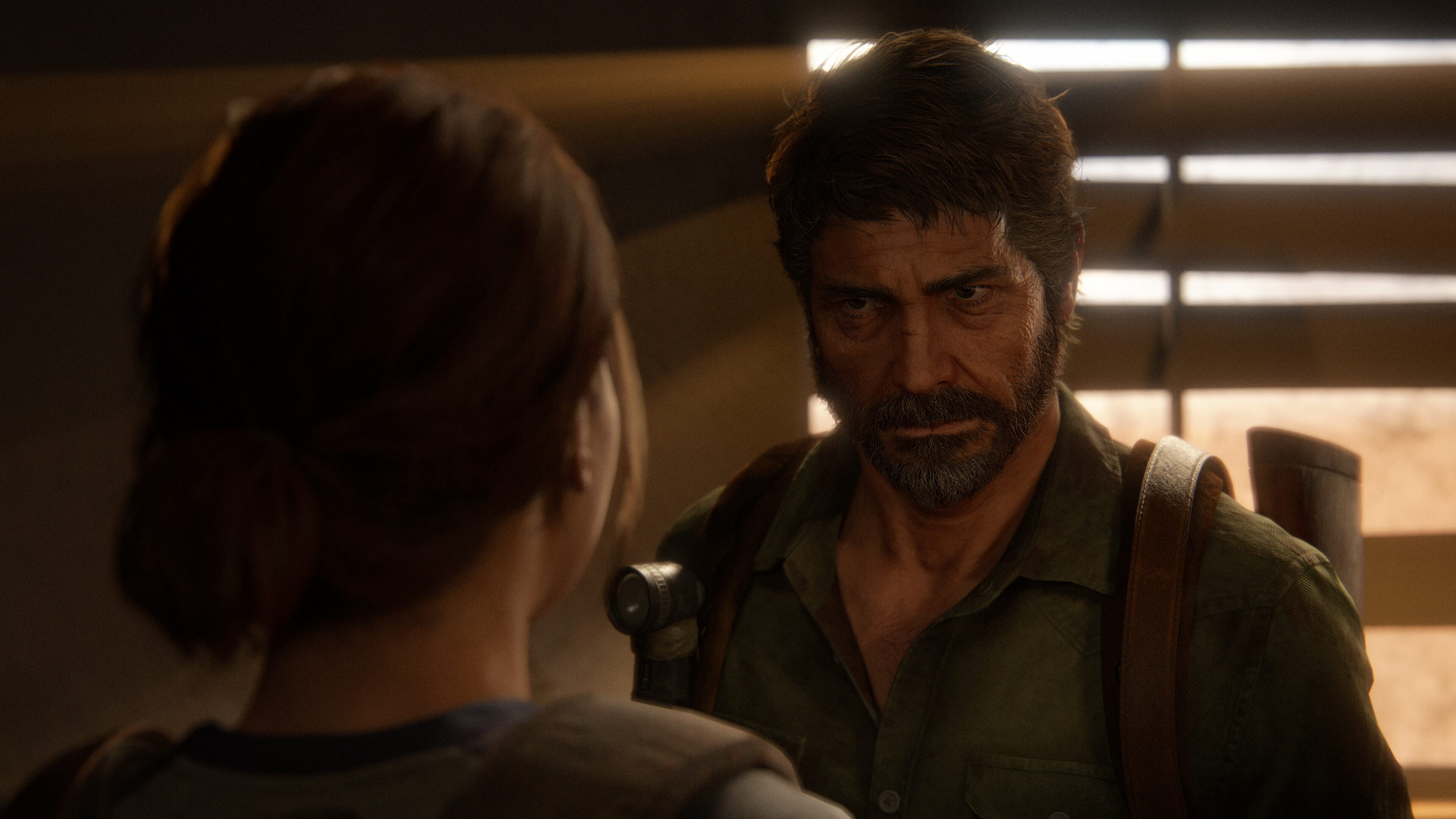 The Last of Us Part II Remastered screenshot: realistic, third-person, no outlines, realistic lighting (character, cutscene)