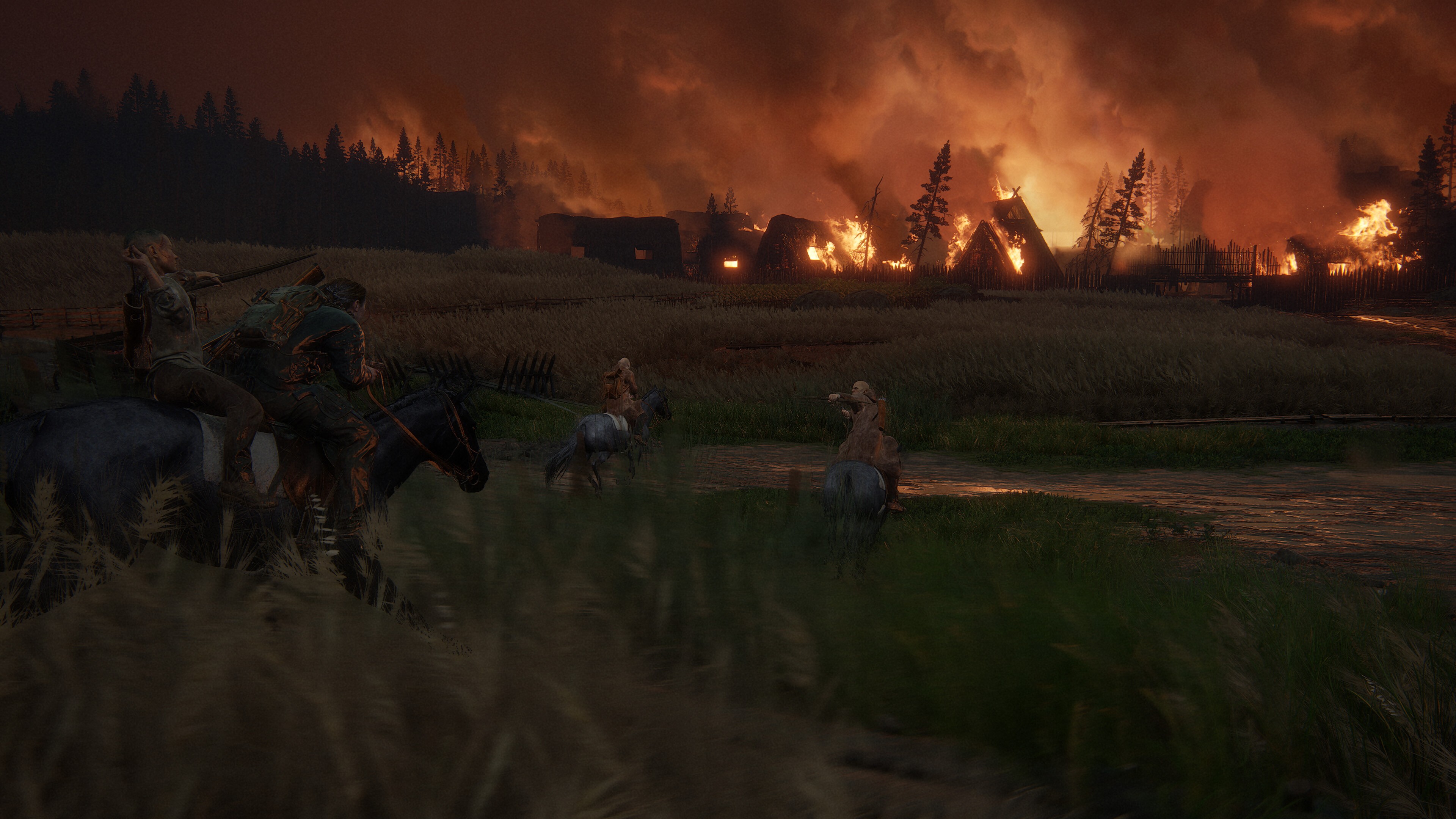 The Last of Us Part II Remastered screenshot: realistic, third-person, no outlines, realistic lighting (environment)