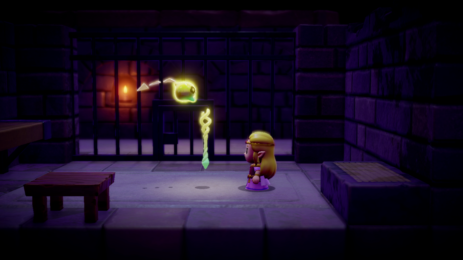 The Legend of Zelda: Echoes of Wisdom screenshot: stylized 3d, diorama, three-quarter, no outlines, soft gradient (cutscene, character)