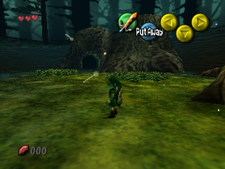 The Legend of Zelda: Majora's Mask screenshot: low-poly, third-person, no outlines, soft gradient (environment)