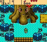 The Legend of Zelda: Oracle of Ages screenshot: pixel art, three-quarter, black outlines (environment, character)