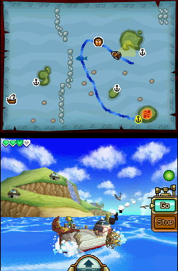 The Legend of Zelda: Phantom Hourglass screenshot: cel-shaded, low-poly, three-quarter, third-person, no outlines (environment)