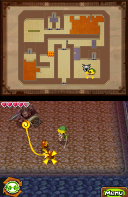 The Legend of Zelda: Spirit Tracks screenshot: cel-shaded, low-poly, three-quarter, third-person, no outlines (environment)