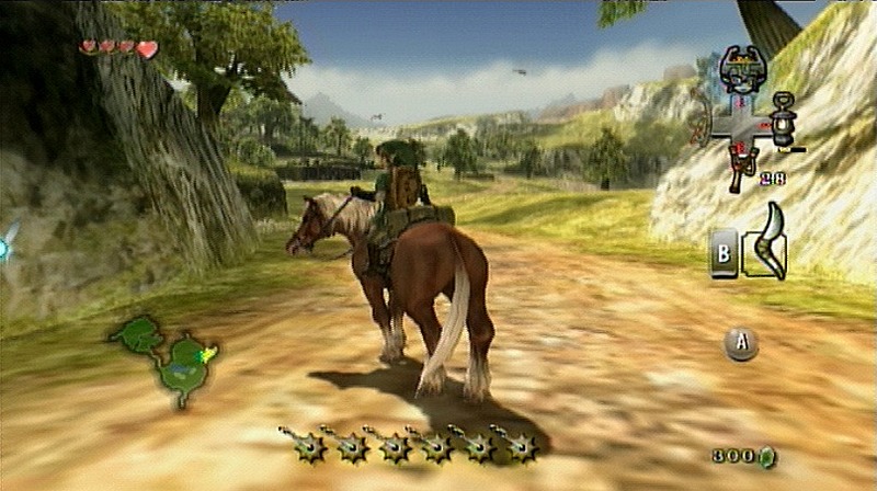 The Legend of Zelda: Twilight Princess screenshot: stylized 3d, third-person, no outlines, soft gradient (environment)