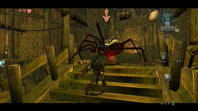 The Legend of Zelda: Twilight Princess screenshot: stylized 3d, third-person, no outlines, soft gradient (environment, combat)