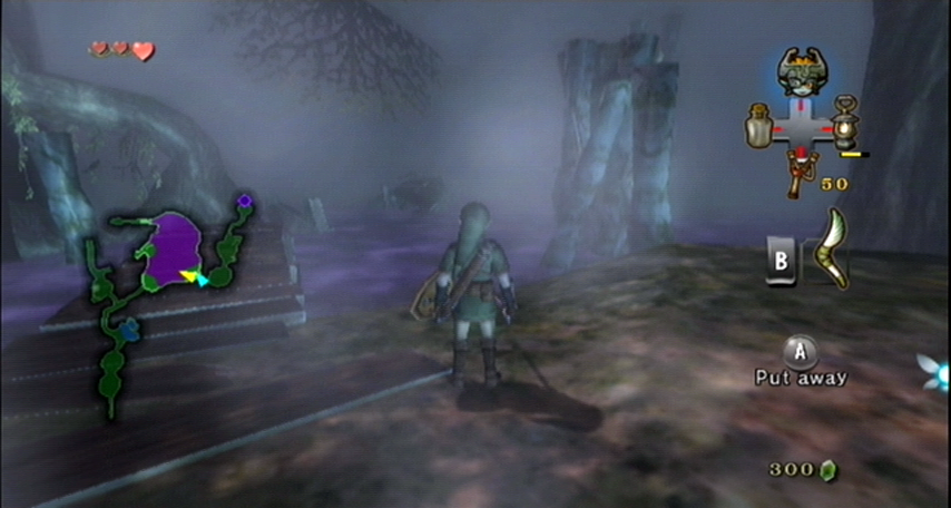 The Legend of Zelda: Twilight Princess screenshot: stylized 3d, third-person, no outlines, soft gradient (environment)