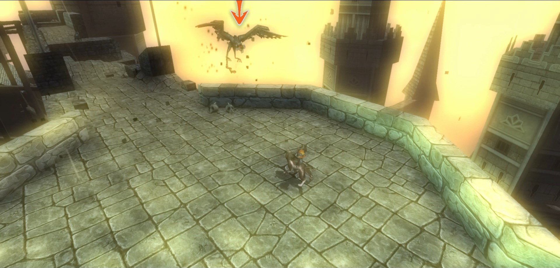 The Legend of Zelda: Twilight Princess HD screenshot: stylized 3d, third-person, no outlines, soft gradient (environment, combat)