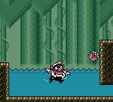 Wario Land 3 screenshot: pixel art, side-scrolling, black outlines, dithered shading (environment)