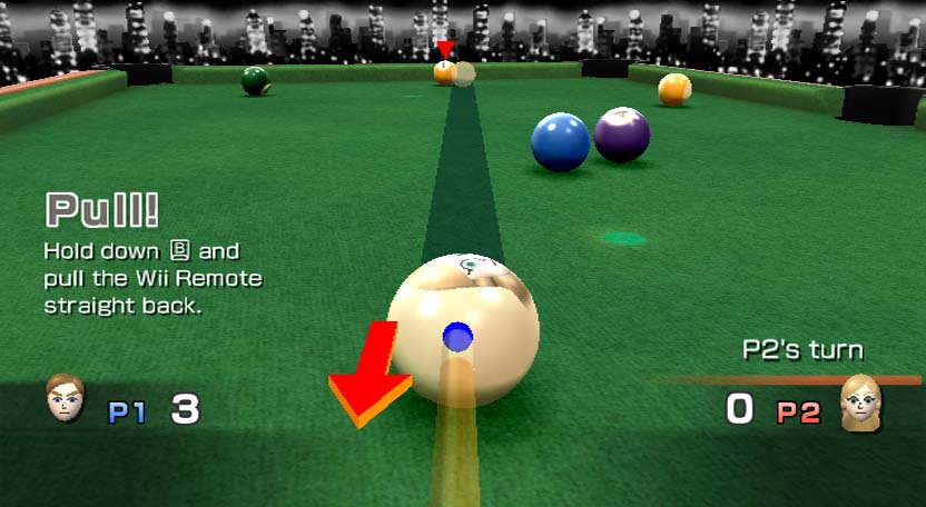 Wii Play screenshot: stylized 3d, vector / flat, hand-drawn, fixed camera, top-down, third-person, no outlines, soft gradient (environment)
